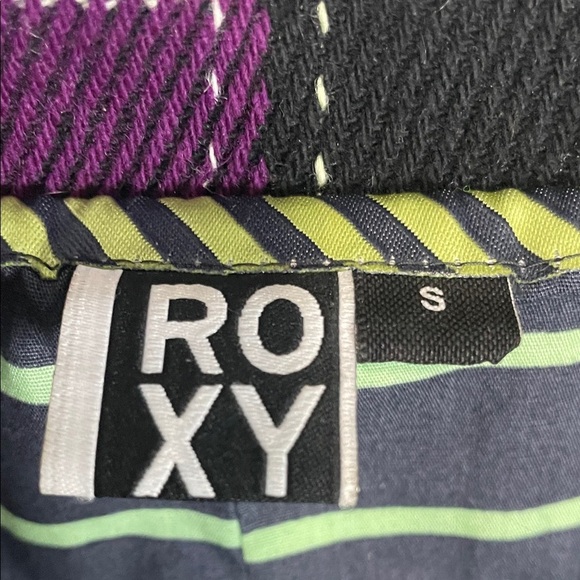 Roxy Y2K Vintage Plaid Purple and Black Corduroy Blazer or Jacket - Picture 2 of 9